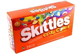 Skittles Crazy Cores, 2 Ounce Boxes (Pack of 24)  Candy  Grocery & Gourmet Food