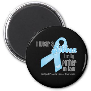 Ribbon For My Father in Law   Prostate Cancer Fridge Magnets