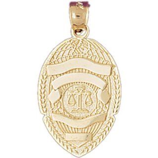 CleverEve's 14K Gold Pendant Law Enforcement Inspired 2.7   Gram(s) CleverEve Jewelry