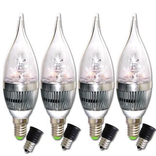 Infinity LED Dimmable Cool White Candelabra Bulbs (Pack of 4) Infinity LED Light Bulbs