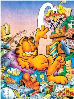 Garfield Messy Room 550 Piece Puzzle Toys & Games
