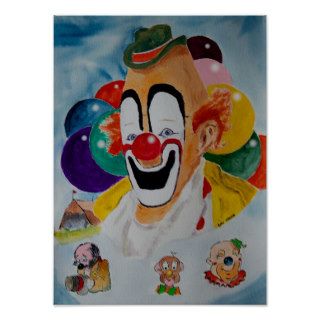 Lou Jacob Clown Print