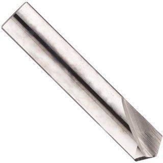 Magafor 81961400 8196 Series 2 Flute, 120 Degrees Cutting Angle, 0.551" Cutting Length Solid Carbide Uncoated (Bright) Combination Spotting Drill And Countersink Bit