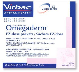 Virbac Omegaderm EZ Dose for Small Dog, 28 by 4 ml  Pet Supplements And Vitamins 