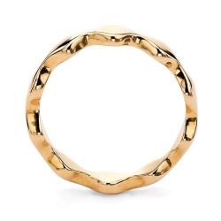 Toscana Collection Two Tone Stackable Zig Zag Rings (Set of 3) Palm Beach Jewelry Gold Overlay Rings