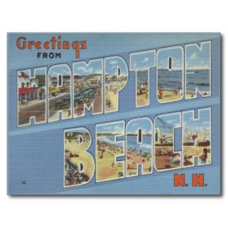 New Hampshire NH ~ Hampton Beach Vintage Postcard