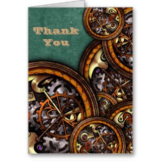 Clockwork and Leather, thank you Cards
