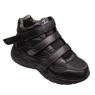 Apis Answer2 551 1   Athletic Shoes   Men's Comfort Therapeutic Diabetic Shoe   Medium (D)   Extra Wide (4E)   Extra Depth for Orthotics   Velcro   5 Medium (D) Black Velcro Walking Shoes Shoes