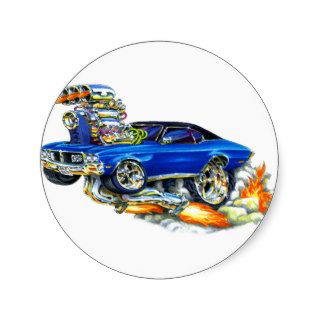 1970 72 Buick GS Blue Car Stickers