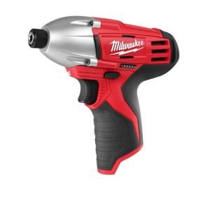Milwaukee M12 12 Volt Lithium Ion 1/4 in. Cordless Hex Impact Driver (Tool Only) 2450 20
