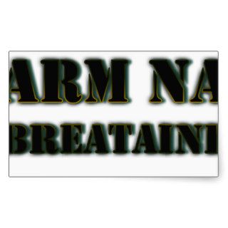 Arm na Breataine Rectangle Stickers