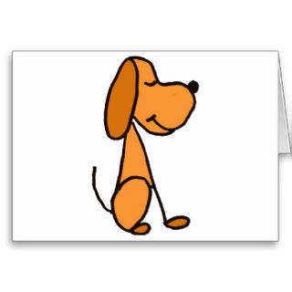 XX  Adorable Stick Figure Puppy Dog Cartoon Cards