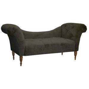 Home Decorators Collection Savannah Pewter Tufted Velvet Chaise Lounge 6006VPEW