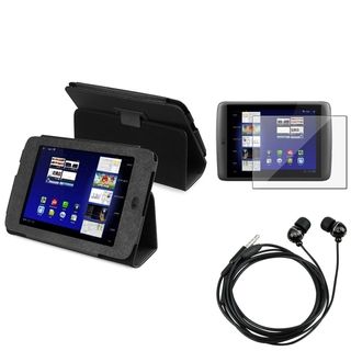 BasAcc Black Case/ Screen Protector/ Black Headset for Archos 80 G9 BasAcc Tablet PC Accessories