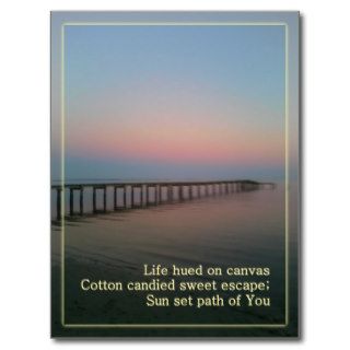 Cotton Candy Sunset Postcard