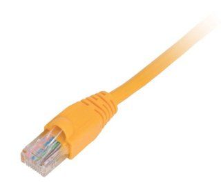 CAT5E CROSS OVER CABLE, SNAGLESS MOLDED BOOT, EIA568B, YELLOW, 25FT Computers & Accessories