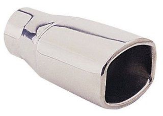 Pilot PM568 Stainless Steel Rectangular Resonated Exhaust Tip Automotive