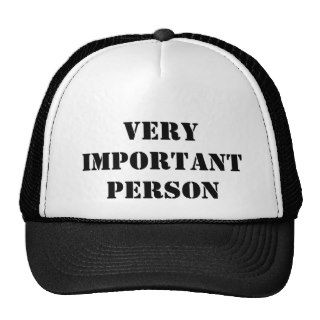very important person trucker hat