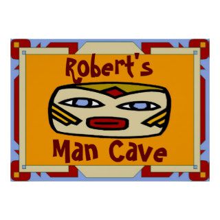 Man Cave Sign (edit name) Print