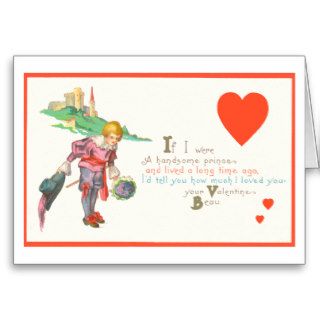 Gay Valentine Prince Greeting Card