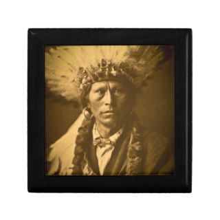 Apache Indian Chief Garfield Jicarilla Vintage Jewelry Box