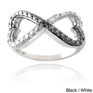 DB Designs Sterling Silver Diamond Accent Infinity Heart Ring DB Designs Diamond Rings
