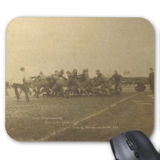 Vintage College Football Game 1902 Mousepads