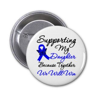 Colon Cancer Support (Daughter) Pin