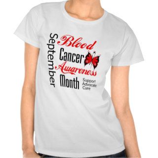 Blood Cancer Awareness Month Butterfly Grunge T shirts