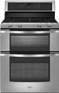 Whirlpool WGG555S0BS 30" Stainless Steel Gas Sealed Burner Double Oven Range   Convection Appliances