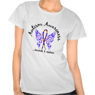 Grunge Tattoo Butterfly 6.1 Autism Tshirts
