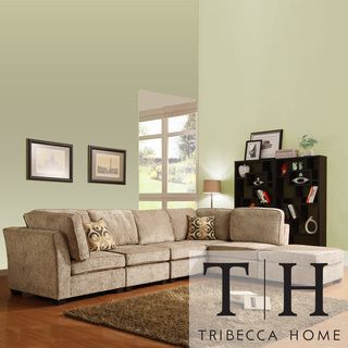 Tribecca Home Barnsley Collection Brown/ Beige Chenille 6 piece Sectional Set Tribecca Home Sectional Sofas