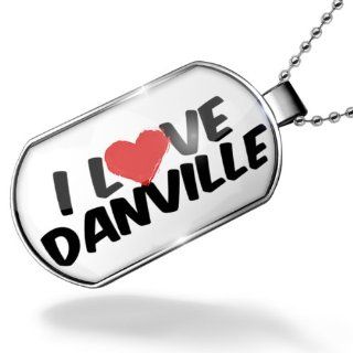 Dogtag I Love Danville Dog tags necklace   Neonblond NEONBLOND Jewelry