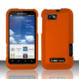 For Motorola Defy XT XT556 / XT557 (StraightTalk/US Cellular) Rubberized Cover   Orange Cell Phones & Accessories