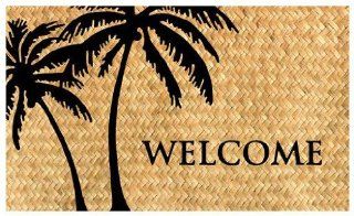 Mohawk Silhouette Palm Tree Outdoor Welcome Mat   Palm Tree Rug