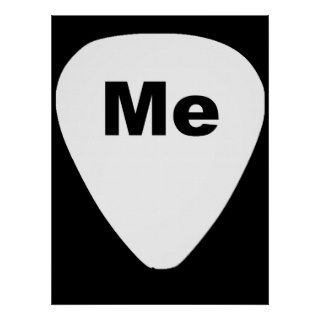 Pick Me Funny Guitar Player Poster