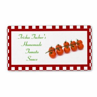 Homemade Tomato Sauce Label