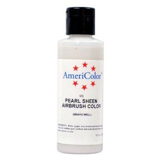 Badger Air Brush Company AC 572 Americolor Amerimist 4 1/2 Ounce Edible Airbrush Ready Food Color, Pearl Sheen