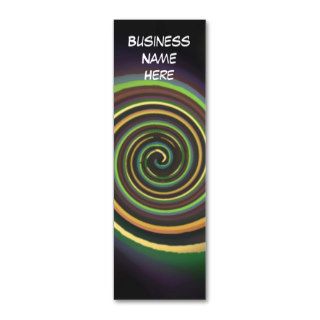 Abstract Multi colored Swirl Bookmark Business Car Business Card