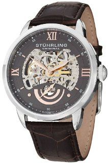 Stuhrling Original Men's 574.03 "Aristocrat Executive II" Stainless Steel Automatic Watch with Leather Band at  Men's Watch store.