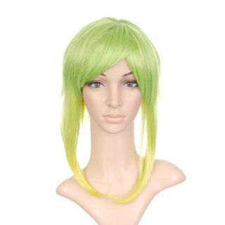 Lime Green Anime Cosplay Costume Wig with Long Side Bangs Toys & Games