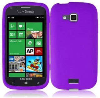 For Samsung ATIV Odyssey i930 Soft Silicone Case Cover Skin Protector Purple + Free Reliable Accessory Pen Gift Cell Phones & Accessories