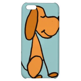 XX  Adorable Stick Figure Puppy Dog Cartoon Cover For iPhone 5C