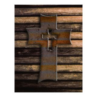 Wooden Cross Personalized Letterhead