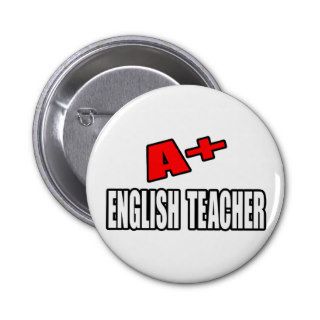 A+ English Teacher Pins