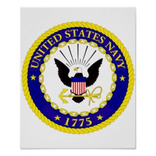 US Navy Logo Poster