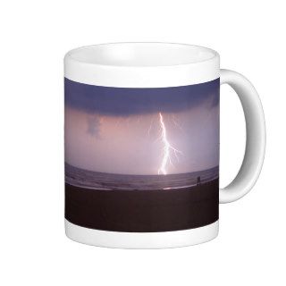 Lightning Bolt Strike Ocean Daytona Beach FL Mug