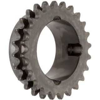 Martin Roller Chain Sprocket, Hardened Teeth, Taper Bushed, Type B Hub, Double Strand, 35 Chain Size, For 1210 Bushing, 0.375" Pitch, 24 Teeth, 1.25" Max Bore Dia., 3.074" OD, 2.4375" Hub Dia., 0.561" Width Industrial & Scient