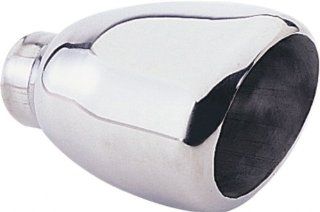 Pilot Motorsports PM 562 Stainless Steel Weld On Exhaust Tip, Oval (VS) Style, 4 1/2"x 3 1/2" Outlet Automotive