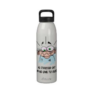 Funny All Stressed Out Water Bottle